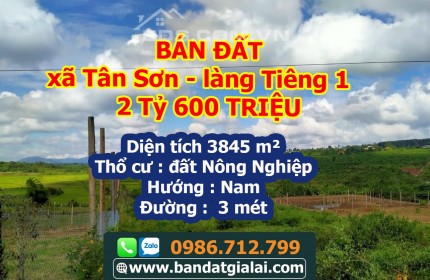 Đất xã Tân Sơn - 4 sào - đất TP PleiKu